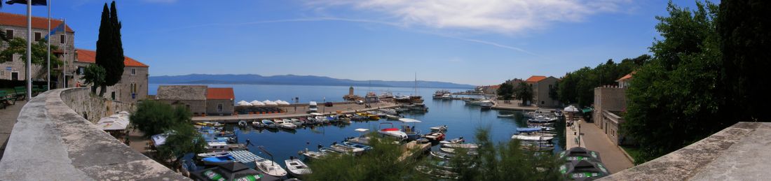 Bol harbour seen from the Loža, Brač